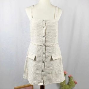 ZARA cream tweed dress